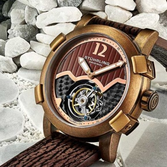Devilray Tourbillon 407A Watch Brown